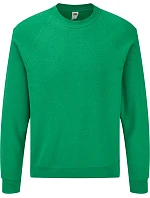 Fruit of the Loom Classic Raglan Sweat – raglánová mikina 16.2216, retro melírovaná zelená Fruit of the Loom Classic Raglan Sweat – raglánová mikina 16.2216, retro melírovaná zelená