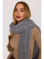 M898 Pletená šatka - sivá