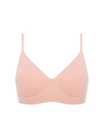 Jednoduchá košeľová podprsenka ružová - Julimex