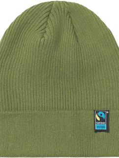 Neutral O 93056 Pletená čiapka z bio bavlny s certifikátom Fairtrade 77.9356 military