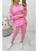 Súprava s oversize blúzkou svetlo ružová Súprava s oversize blúzkou svetlo ružová