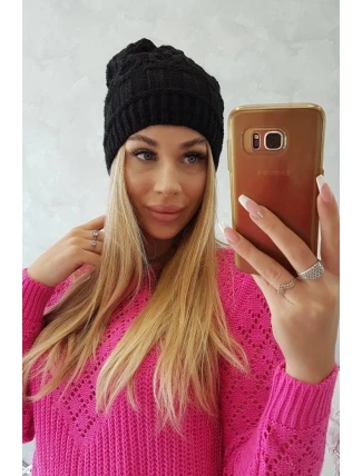 Fleecová čiapka Marta K231 čierna