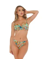 Dámske dvojdielne plavky Mykonos 2 S936MN2 Green Patterned - Self