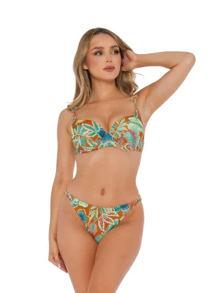 Dámske dvojdielne plavky Mykonos 2 S936MN2 Green Patterned - Self