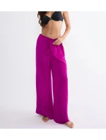 Letné saténové nohavice - ČERVENÉ - TRIUMPH ČERVENÉ - TRIUMPH