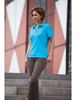 Daiber JN 568 Dámske elastické polo tričko z džerseju 02.0568 grafitová/biela Daiber JN 568 Dámske elastické polo tričko z džerseju 02.0568 grafitová/biela