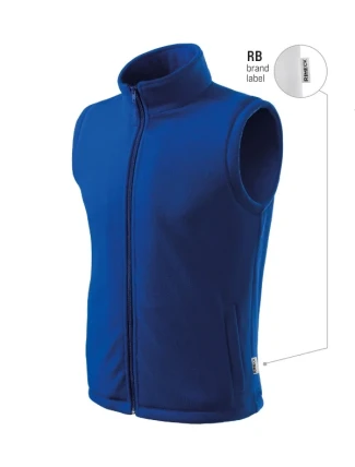 Next fleecová vesta unisex royal blue 05 (štítok značky)
