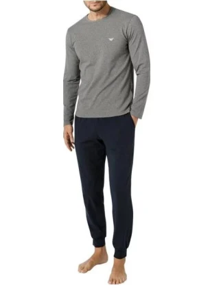 Pánske pyžamo 111789 2F720 12149 sivá/tm.modrá - Emporio Armani Pánske pyžamo 111789 2F720 12149 sivá/tm.modrá - Emporio Armani