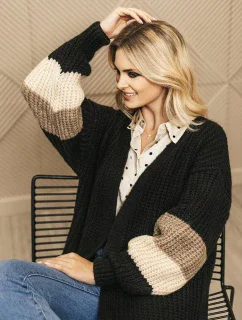 Sveter na zapínanie model 188774 PeeKaBoo