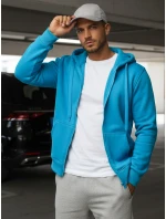 Pánska svetlomodrá mikina FashionStreet BX4689 Pánska svetlomodrá mikina FashionStreet BX4689