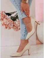 Dámske béžové lodičky SEVINO FashionStreet post ZY0726