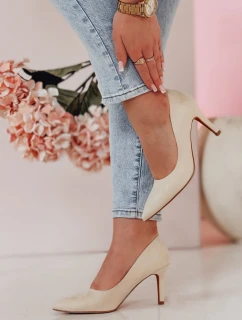Dámske béžové lodičky SEVINO FashionStreet post ZY0726