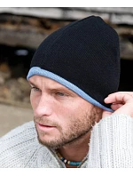 Result Headwear RC 046X Obojstranná pletená čiapka 28.046X šedá/čierna