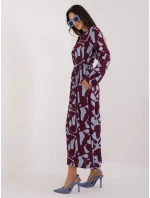 Šaty D73771M30433A bordová Šaty D73771M30433A bordová