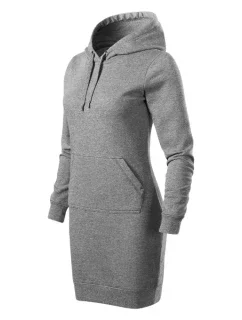 Dámske šaty na zapínanie s tmavosivými odleskami