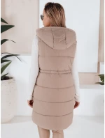 Dámska prešívaná vesta LADISA béžová FashionStreet TY3289