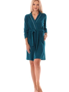 dámsky krátky župan Bari kimono Petrol