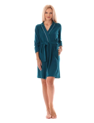 dámsky krátky župan Bari kimono Petrol