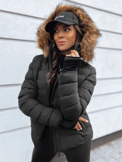 Dámska prešívaná zimná bunda VERSES black FashionStreet TY4040