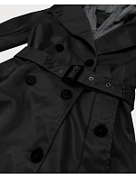 Klasický plášť s odnímateľnou kapucňou Goodlookin black (T2-2252#-1) Klasický plášť s odnímateľnou kapucňou Goodlookin black (T2-2252#-1)