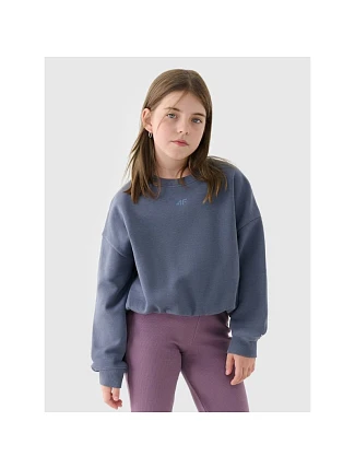 Dievčenská mikina bez kapucne 4F 4FJRSS24TSWSF1331-32S