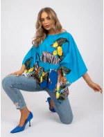 Blúzka DHJ BZ 15735B.13 modrá