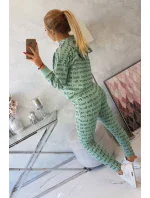 Tlačená sada tmavo mätová Tlačená sada tmavo mätová