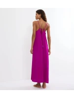 Letné saténové šaty - ČERVENÉ - TRIUMPH ČERVENÉ - TRIUMPH