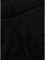 Dámska krátka zimná bunda s rebrovanými lemami S'west black (B8288-1) Dámska krátka zimná bunda s rebrovanými lemami S'west black (B8288-1)