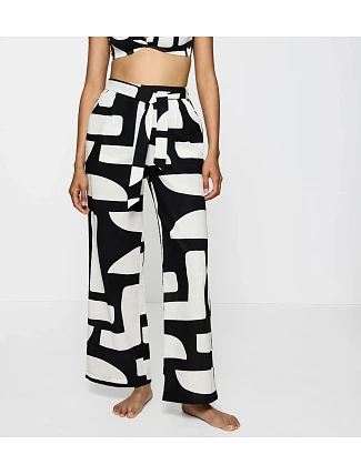 Dámske nohavice Summer Wear Trousers – BLACK – čierno-biele 0034 – TRIUMPH Dámske nohavice Summer Wear Trousers – BLACK – čierno-biele 0034 – TRIUMPH
