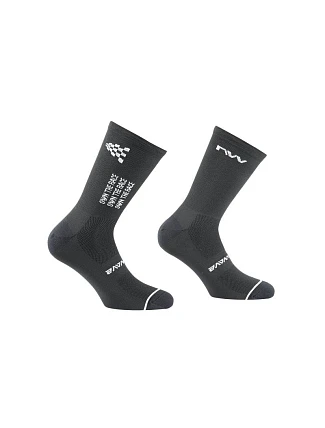 Cyklistické ponožky NORTHWAVE Own The Race Sock, čierne Cyklistické ponožky NORTHWAVE Own The Race Sock, čierne
