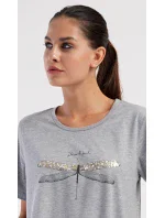 Dámske domáce šaty s krátkymi rukávmi Dragonfly Dámske domáce šaty s krátkymi rukávmi Dragonfly