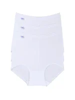 Dámske nohavičky loggi Basic+ Maxi 3P biele Dámske nohavičky loggi Basic+ Maxi 3P biele