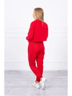 Izolovaná sada s farebnou potlačou červená