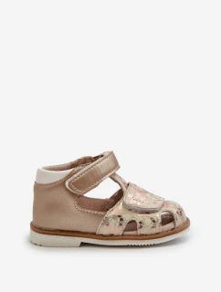 Dziecięce Wzorzyste Sandałki Na Rzep Złote Maellita