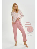 3428 DÁMSKE DLHÉ PYŽAMO ALESSANDRA S-XL