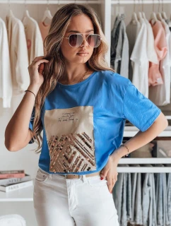 Dámske tričko CENTIA modré FashionStreet RY2613