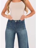 Nohavice D80018BB62456D285 tmavomodré