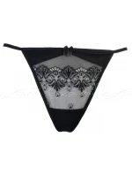 Sexy tangá Bell V-5138 čierno/strieborné - Axami Sexy tangá Bell V-5138 čierno/strieborné - Axami