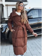 Dámsky prešívaný kabát CLOUTIQUE hnedý FashionStreet TY5462