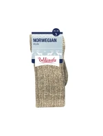 Zimné unisex ponožky NORWEGIAN STYLE SOCKS - Bellinda - šedá