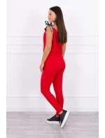 Nohavice/oblek s nápisom selfie red Nohavice/oblek s nápisom selfie red
