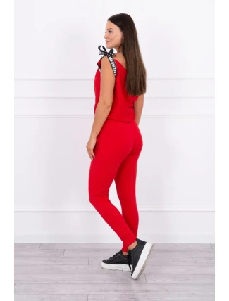Nohavice/oblek s nápisom selfie red Nohavice/oblek s nápisom selfie red
