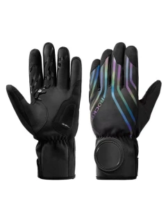 Rockbros zimné cyklistické rukavice čierne 2XL