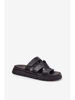 Dámske papuče Zazoo 40440 Black z prírodnej kože
