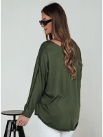 LOOSEFEMME dámska blúzka oversize s príveskom zelená FashionStreet RY2707 LOOSEFEMME dámska blúzka oversize s príveskom zelená FashionStreet RY2707