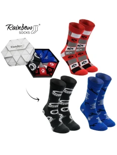 Skarpetki Rainbow Socks Dla Fana Motoryzacji 3 Pary