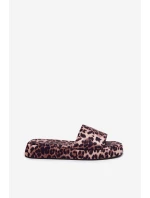 Klapki Damskie Na Platformie Panterka Dovasse