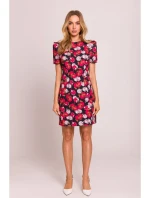 M856 Viacfarebné mini šaty - model 3