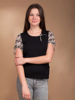 Blúzka Flora 2840 čierna - Lookat